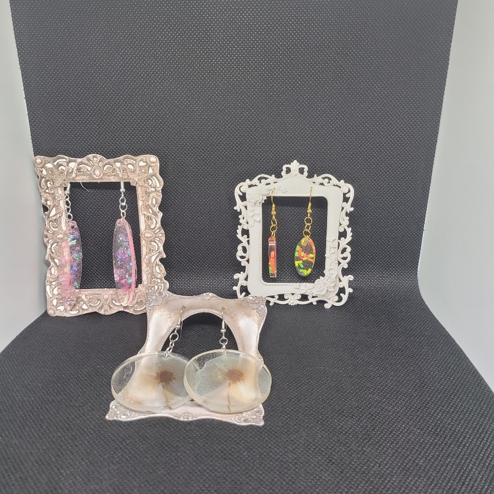 Hand Made earrings 3 pairs